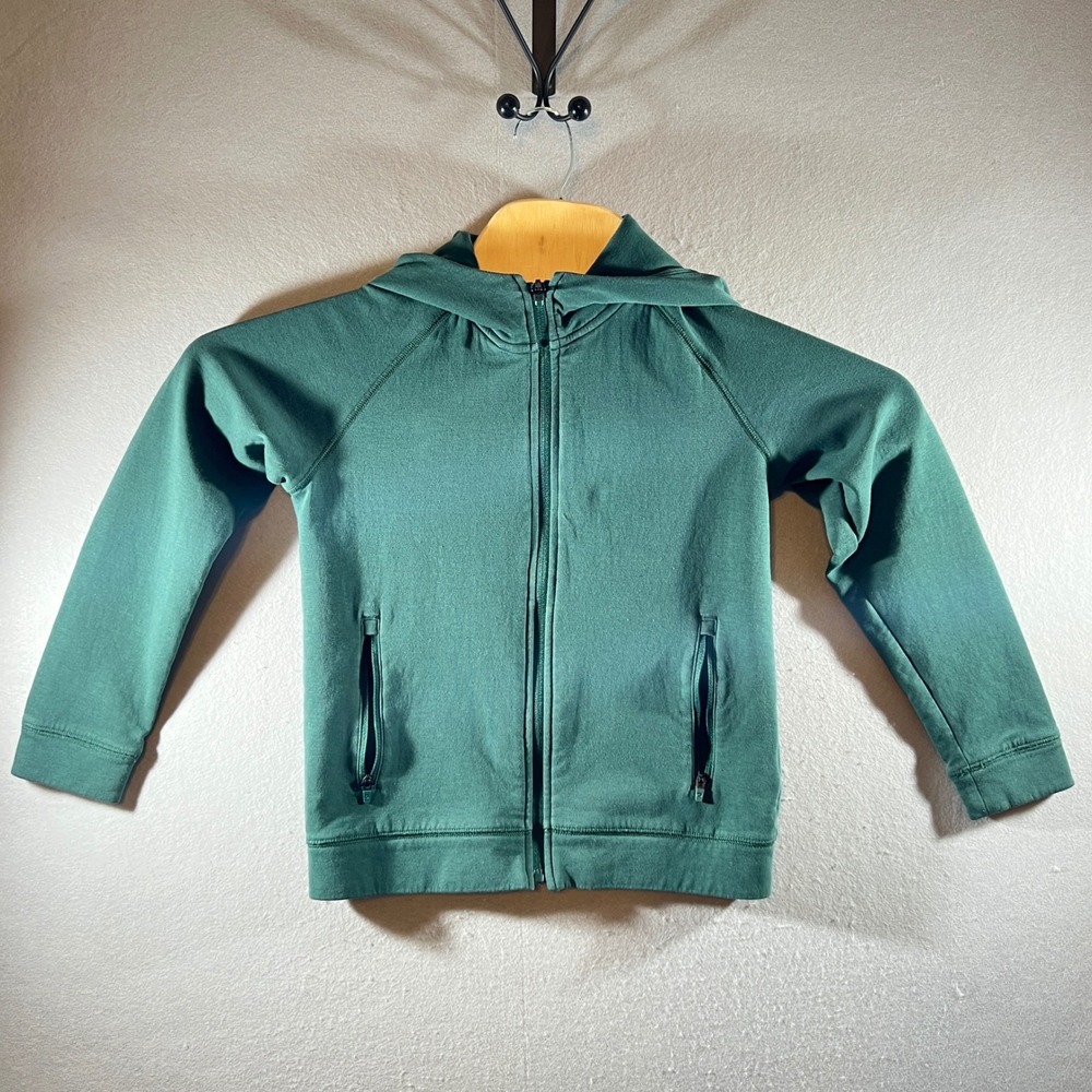 728‎ | Gap GapFit Recycled Full Zip Hoodie Green Kids Size M (8)